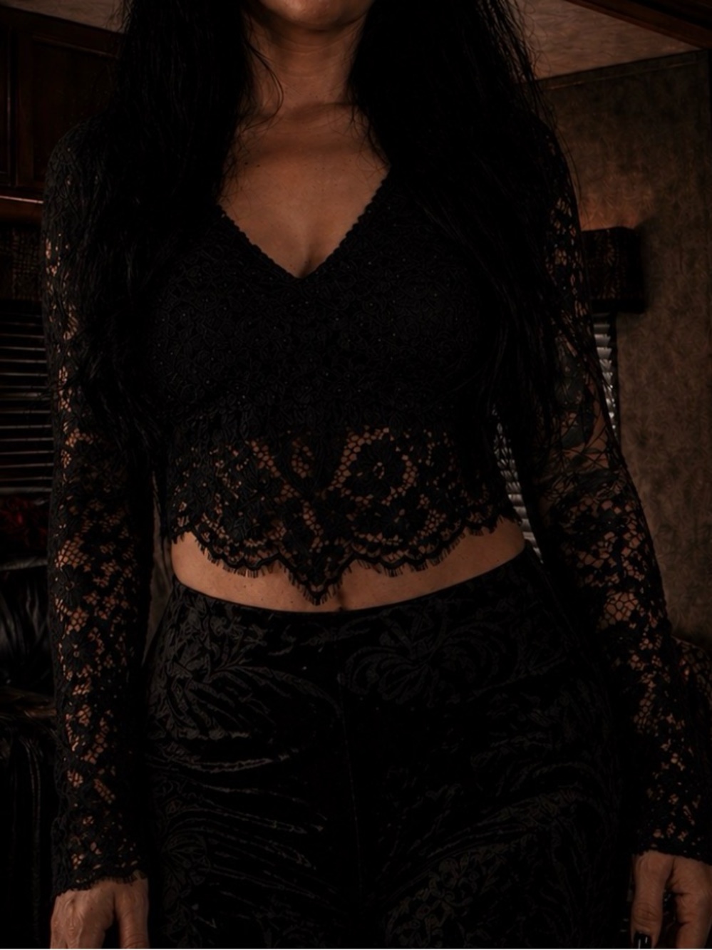 Zara Laced Crop